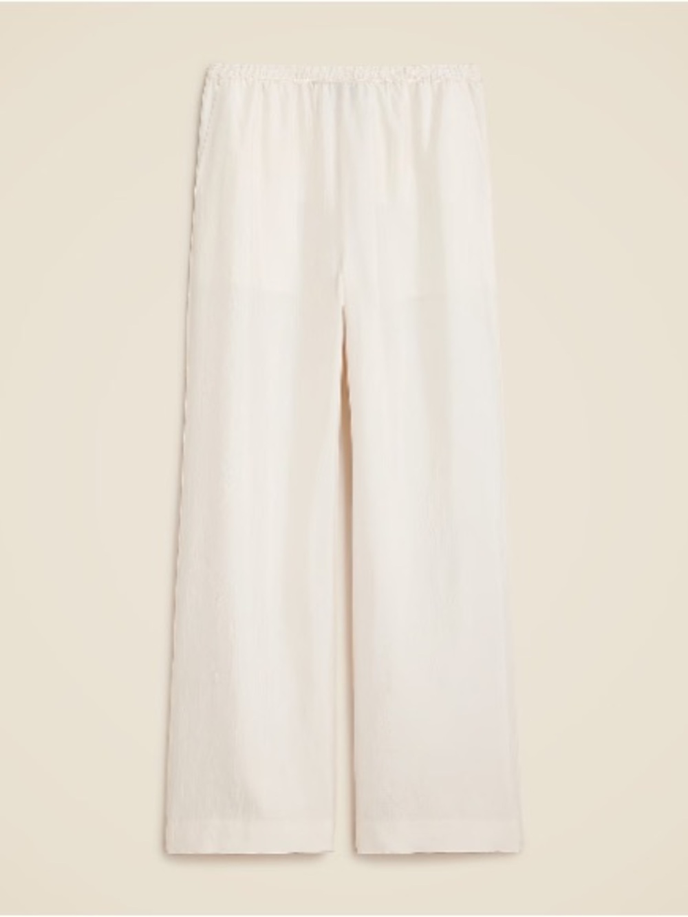 J. Crew Cream Wide-Leg Pants